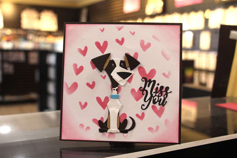 "Miss You" Dog Card