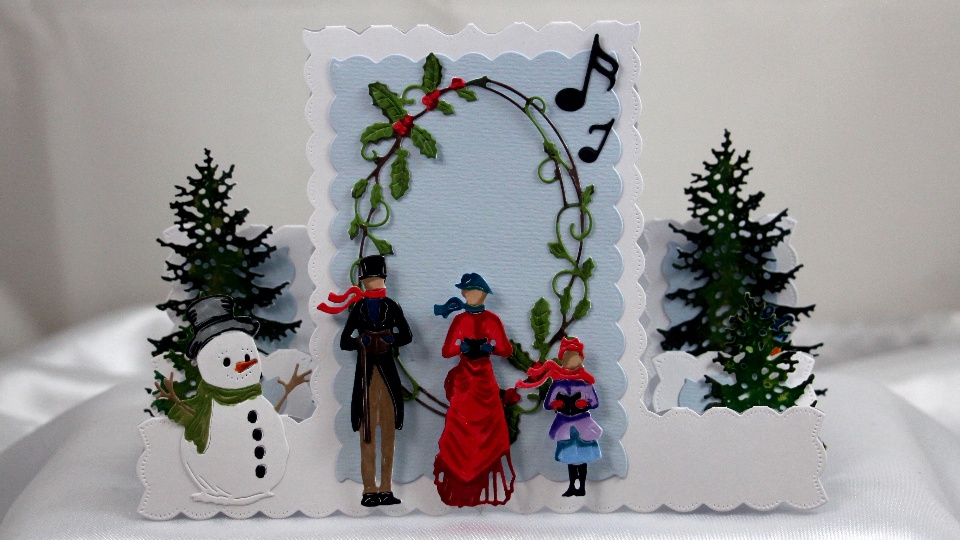 New Tattered Lace Christmas Stepper Card