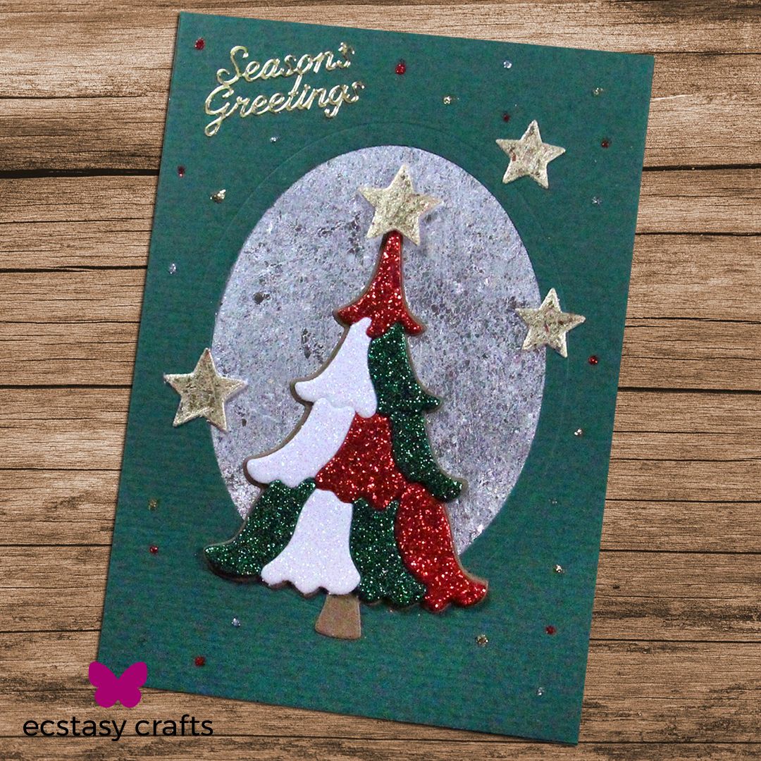 Glitter christmas deals cards