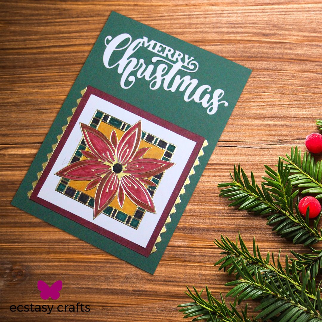 Download Simple Christmas Sticker Card PSD Mockup Templates