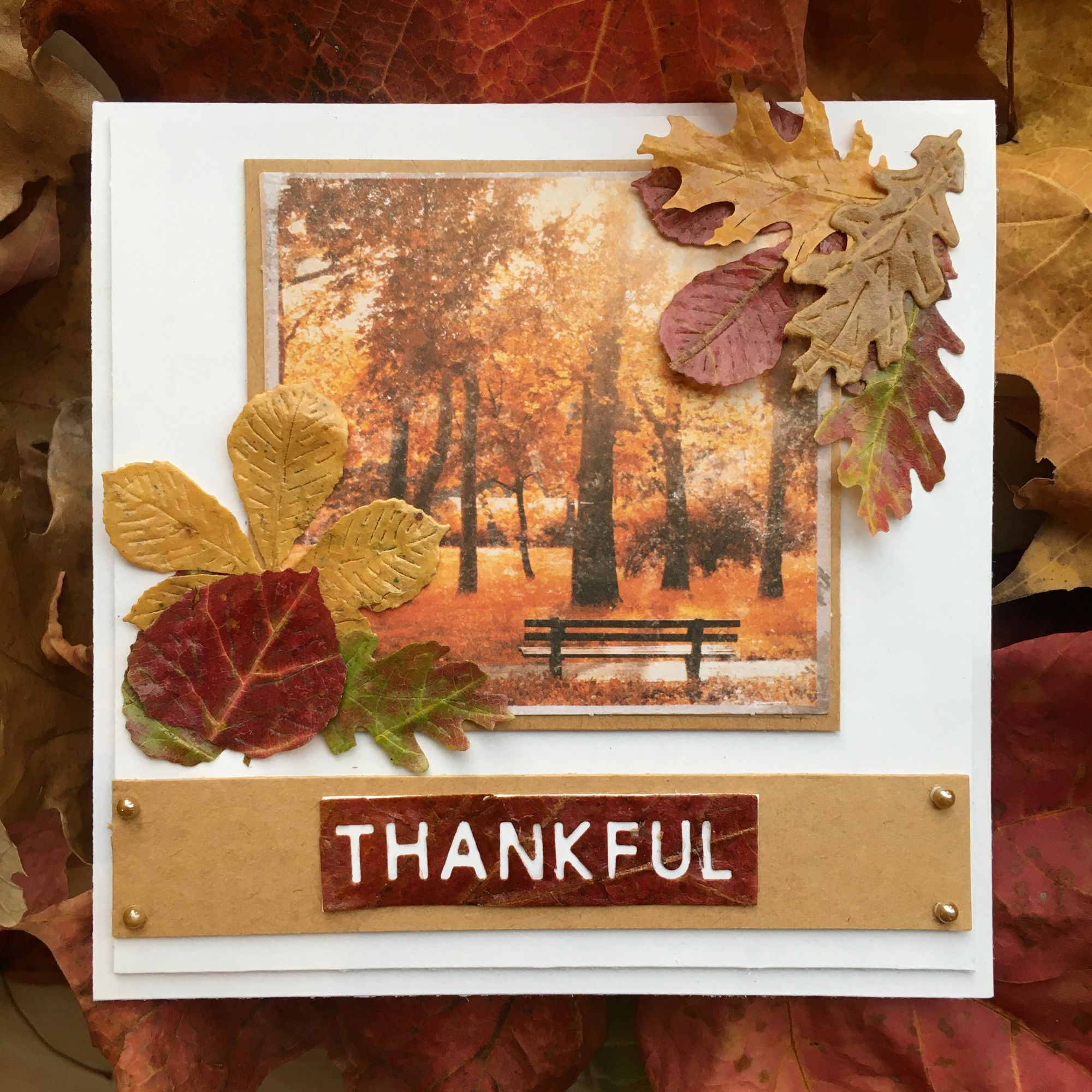 Autumn Leaves Cardmaking
