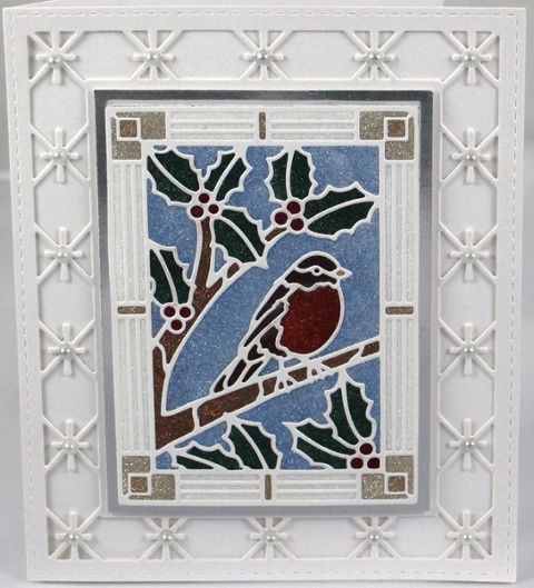Micro Fine Glitter with Creative Expressions Stained Glass Robin