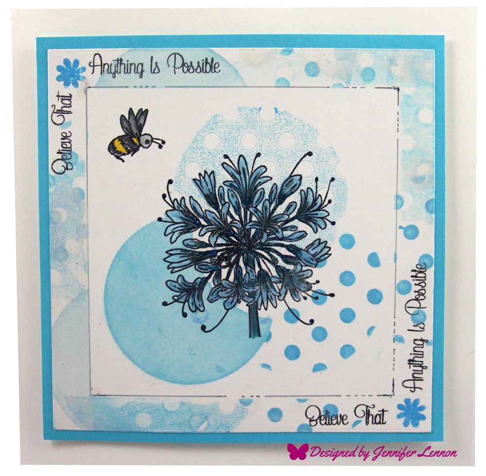 Agapanthus Stamp Card Follow Up