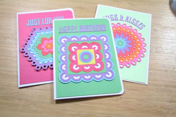 Colourful Multiframe Cards