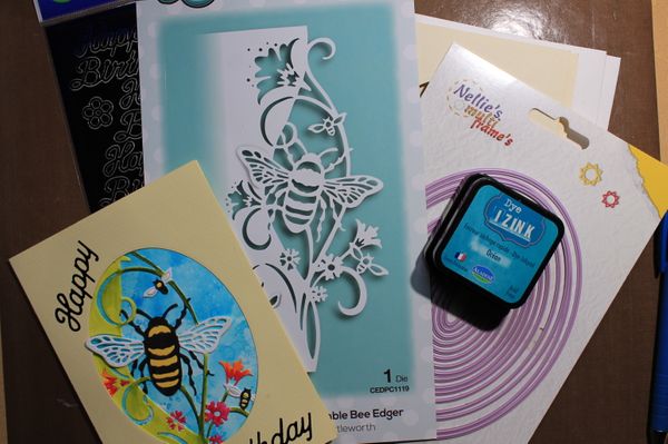 Virtual Open House - Bumble Bee Edger Card